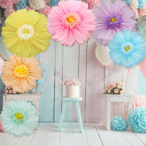 Giegxin pastel flower wall decor elevates weddings and parties.