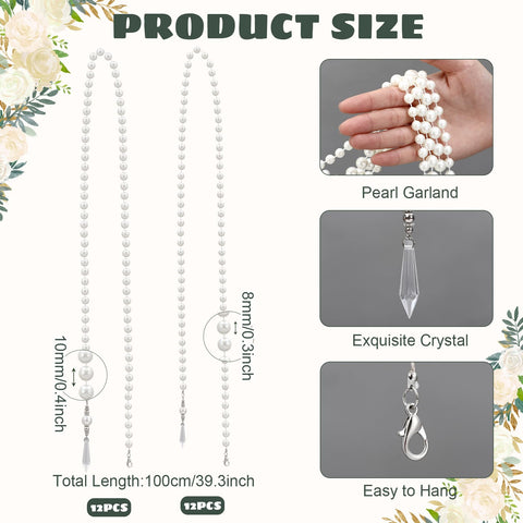 Giegxin pearl crystal garland hangs from ceilings, creating romantic lighting