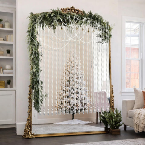 Giegxin pearl crystal garland complements home decor with classic charm
