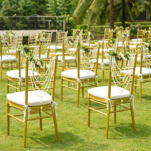 Giegxin pearl crystal garland enhances tables with timeless elegance