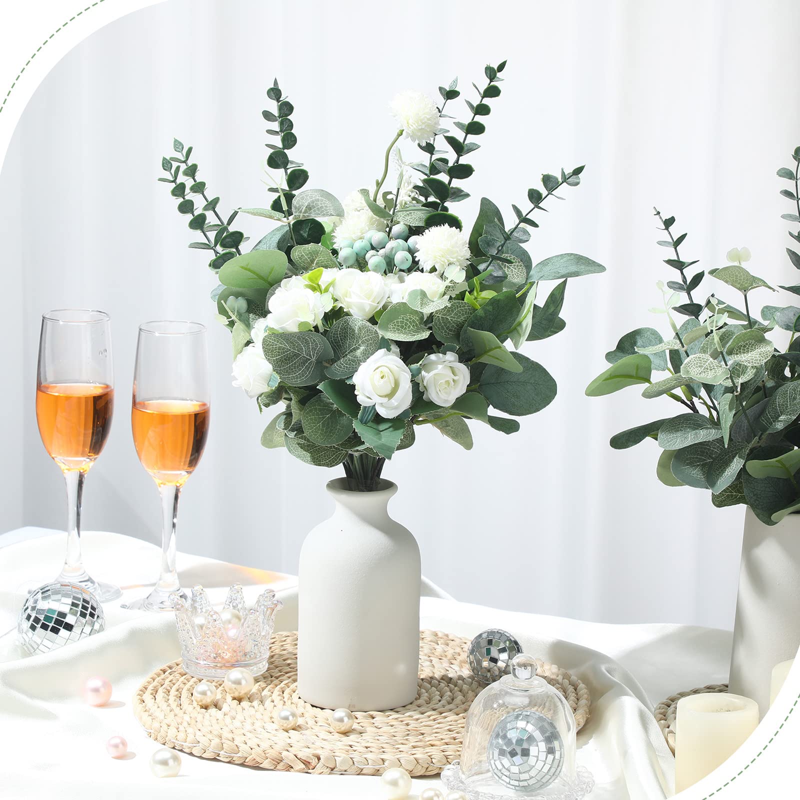 Giegxin lifelike silver-dollar leaves for vivid greenery accents.