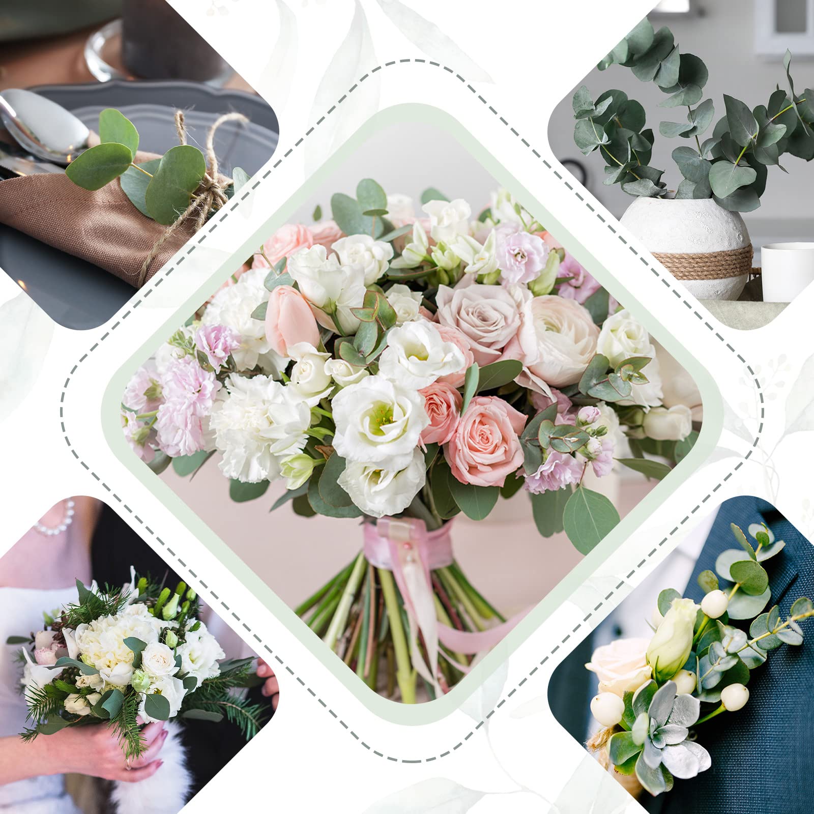 Giegxin wedding centerpieces using mixed eucalyptus for elegant tablescapes.