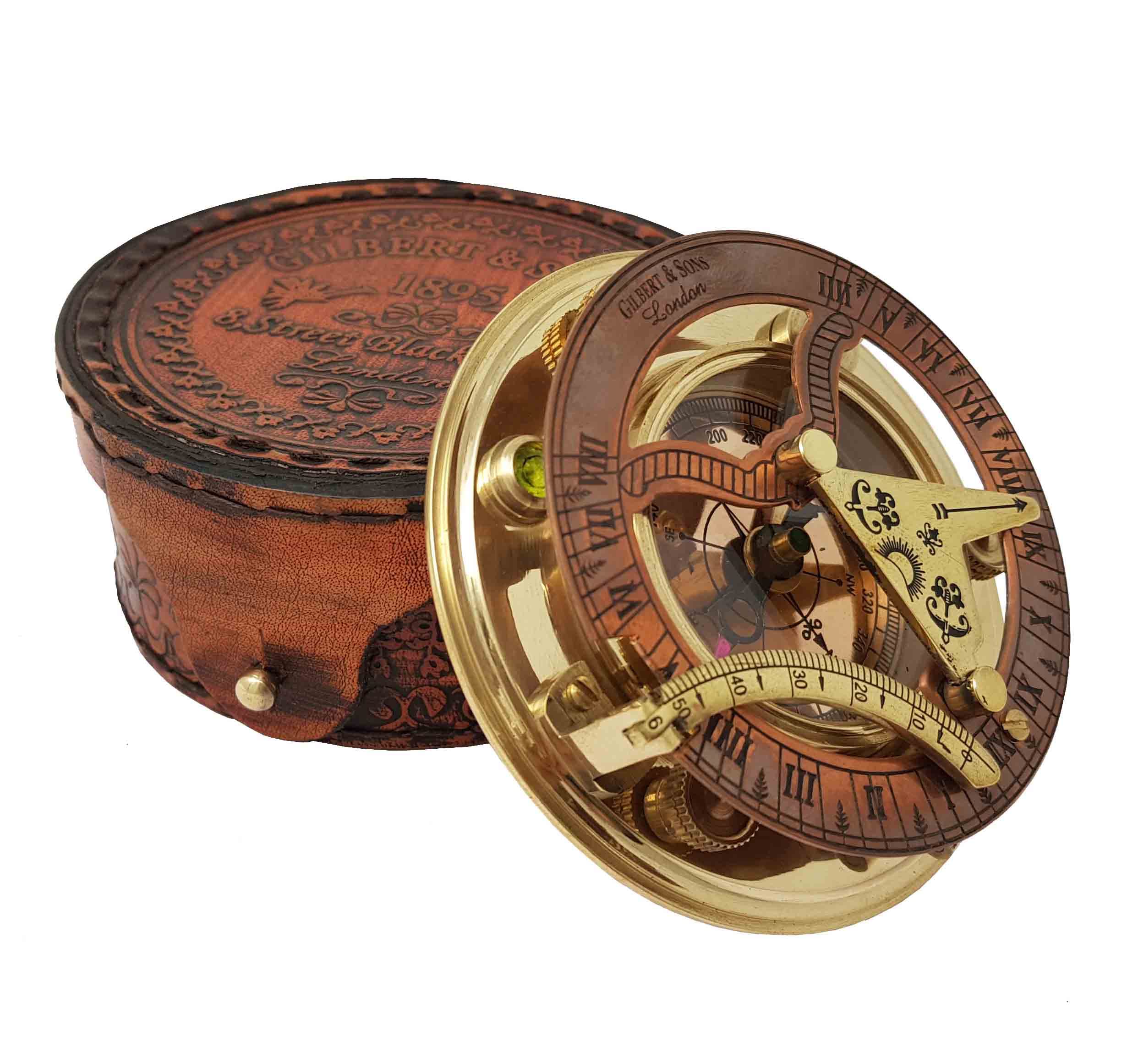 Gift leather box enhances presentation and keeps the piece secure, ideal for gifting.