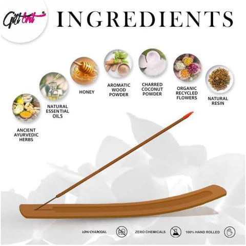 Satya Nag Champa with a bamboo base supports sustainable incense craftsmanship