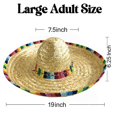 GiftExpress straw sombrero packaged one hat for easy gifting