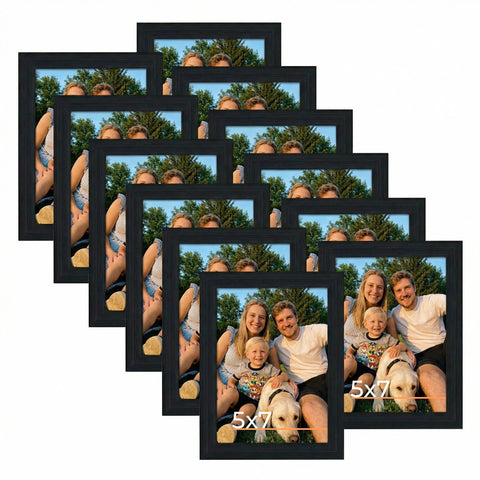 Giftgarden 5x7 black frame pack ready for wall or tabletop display.