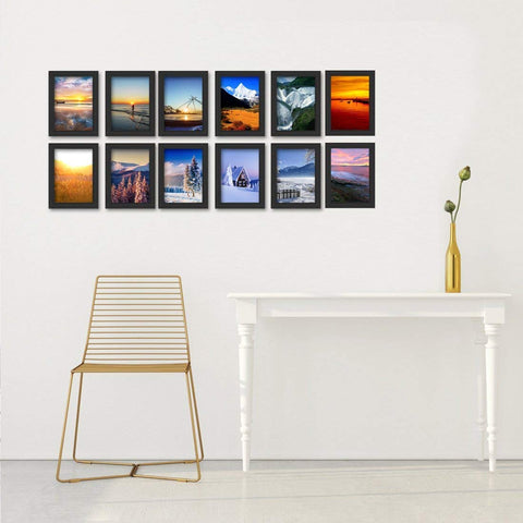 Giftgarden 5x7 black frame mounted on wall in portrait orientation.