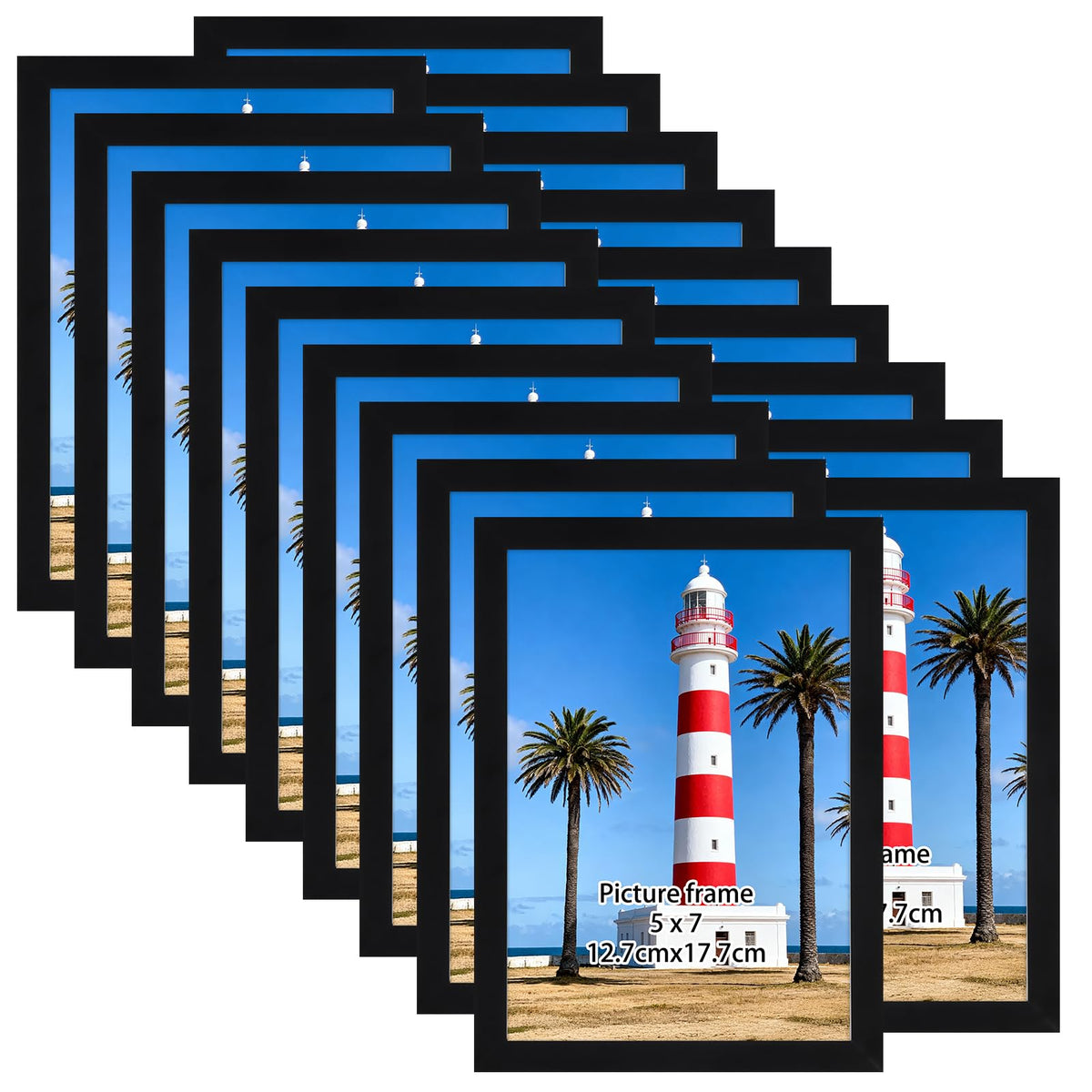 Giftgarden 5x7 frame set with 18 bulk frames for walls or desks.