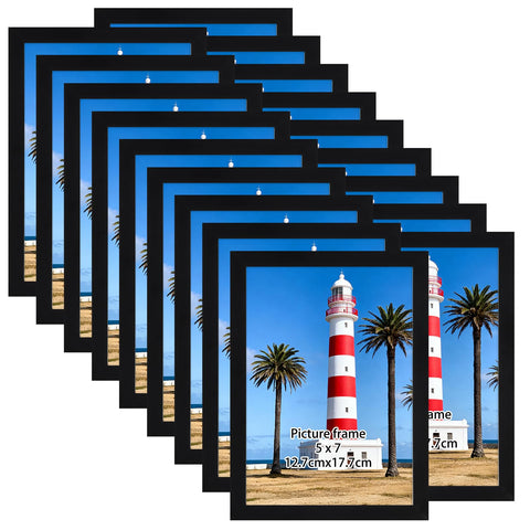 Giftgarden 5x7 frame set with 18 bulk frames for walls or desks.