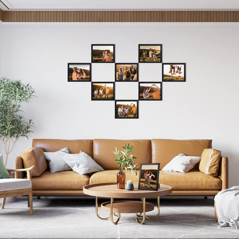 Giftgarden contemporary black wood-grain finish matches photos and prints