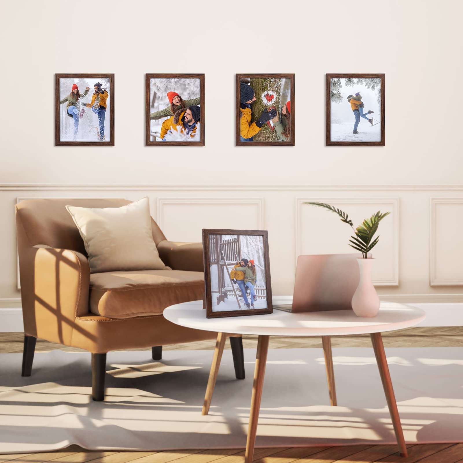 Giftgarden 8x10 frame with HD plexiglass for clear photo viewing.