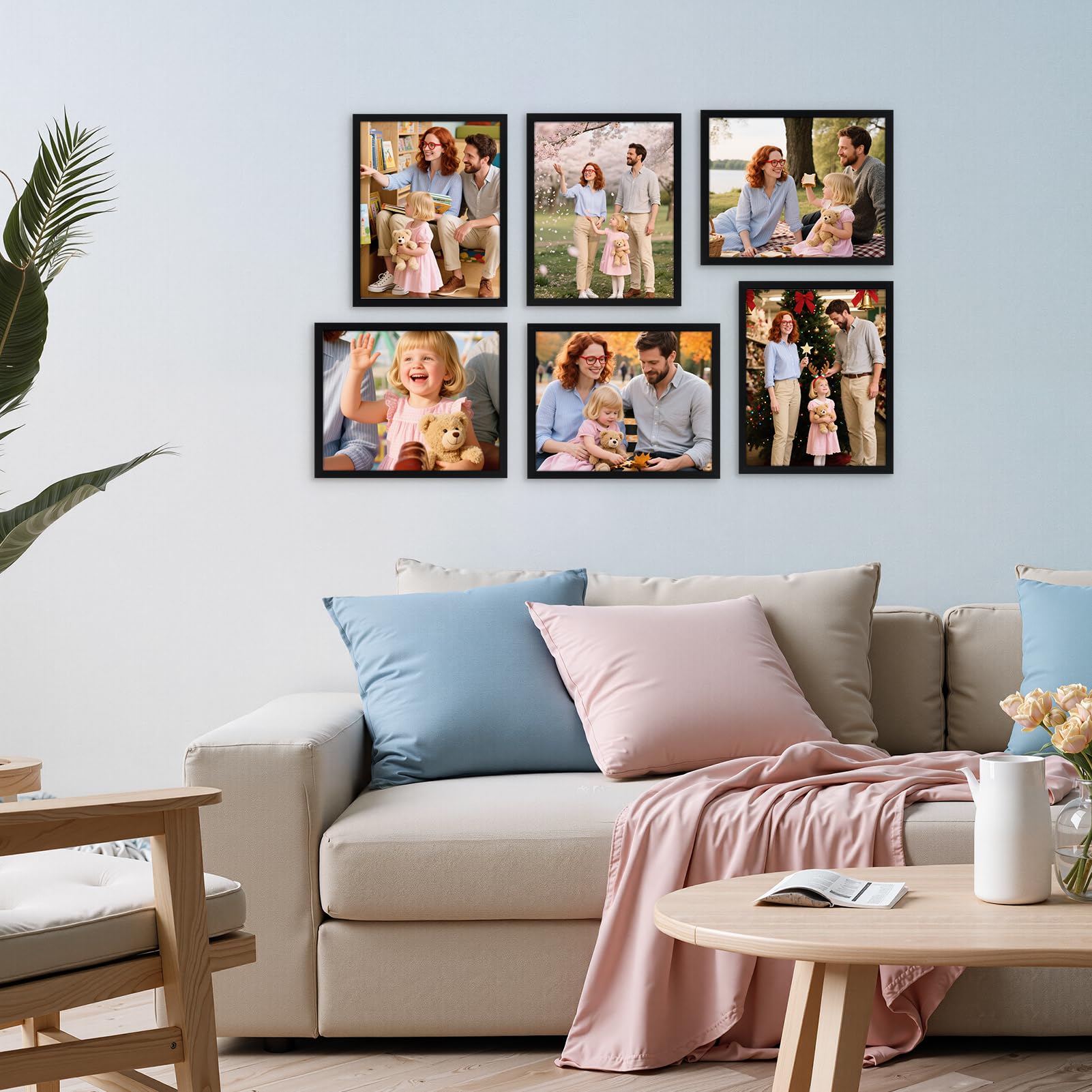 Giftgarden 8x10 frame back view showing easy photo insertion for versatile display.