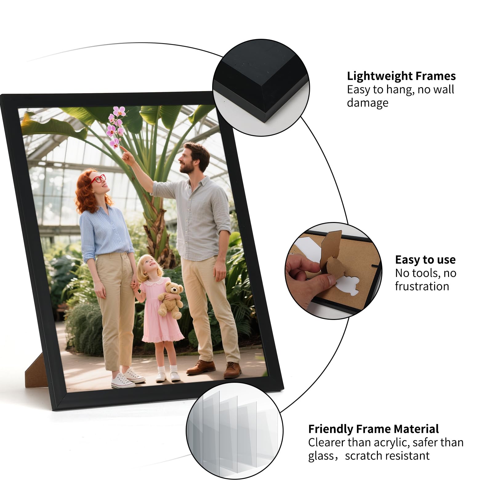 Giftgarden 8x10 frame in a minimalist setting enhances photos without distraction.