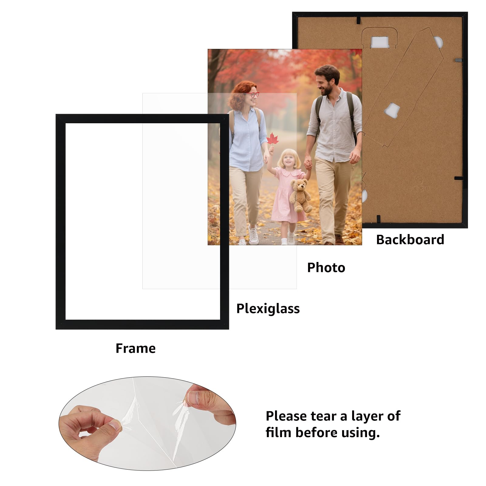 Giftgarden 8x10 frame wall-mount-ready design blends into any decor.