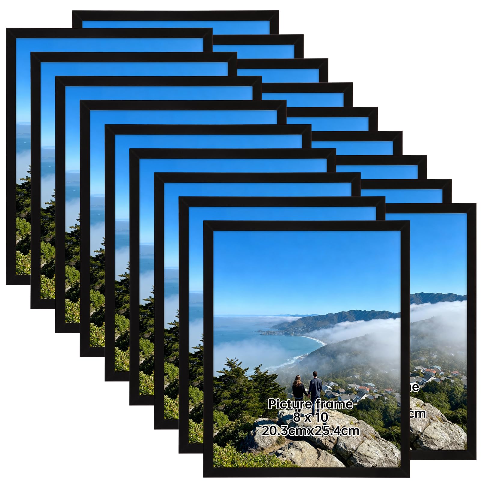 Giftgarden 8x10 frame set with 18 pieces for gallery wall displays