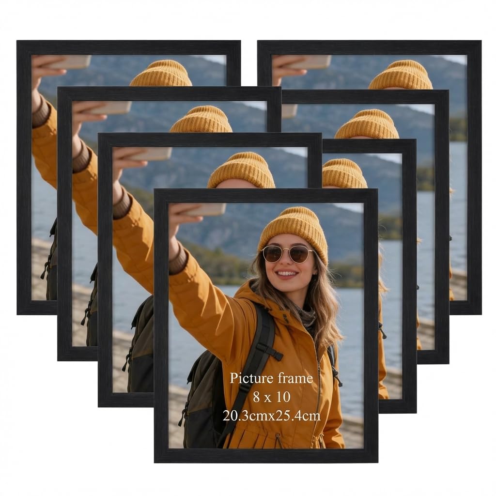 Giftgarden 8x10 frame set on wall display adds warm focal point for memories.