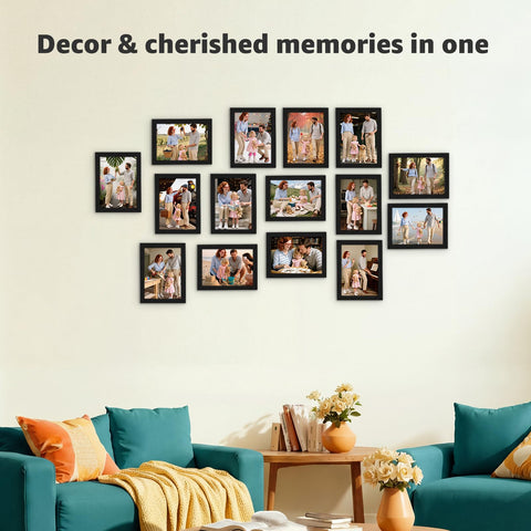 Giftgarden black-wood frame texture highlighting warp-resistant engineered wood.