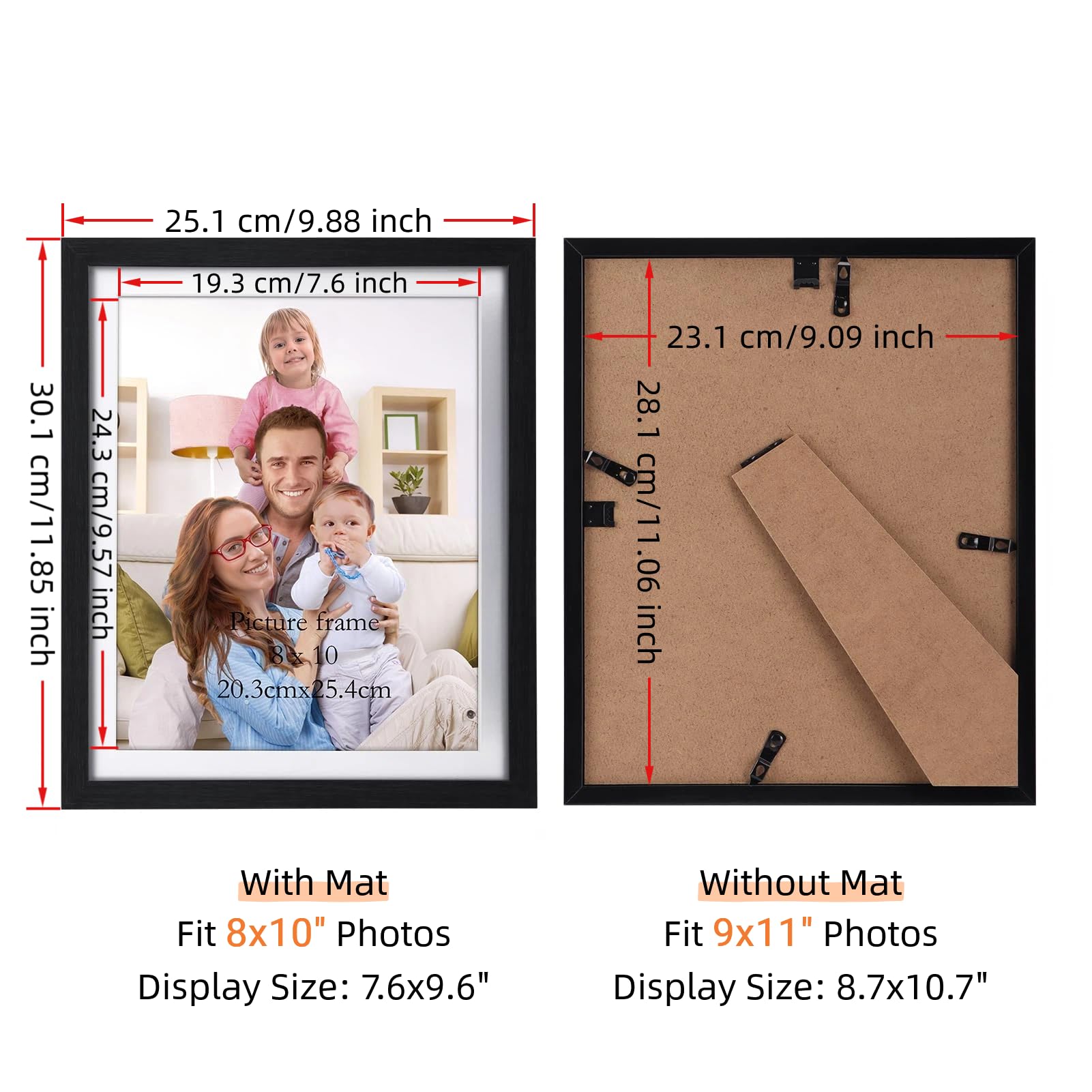 Giftgarden frame with easel display for tabletop gallery setup.