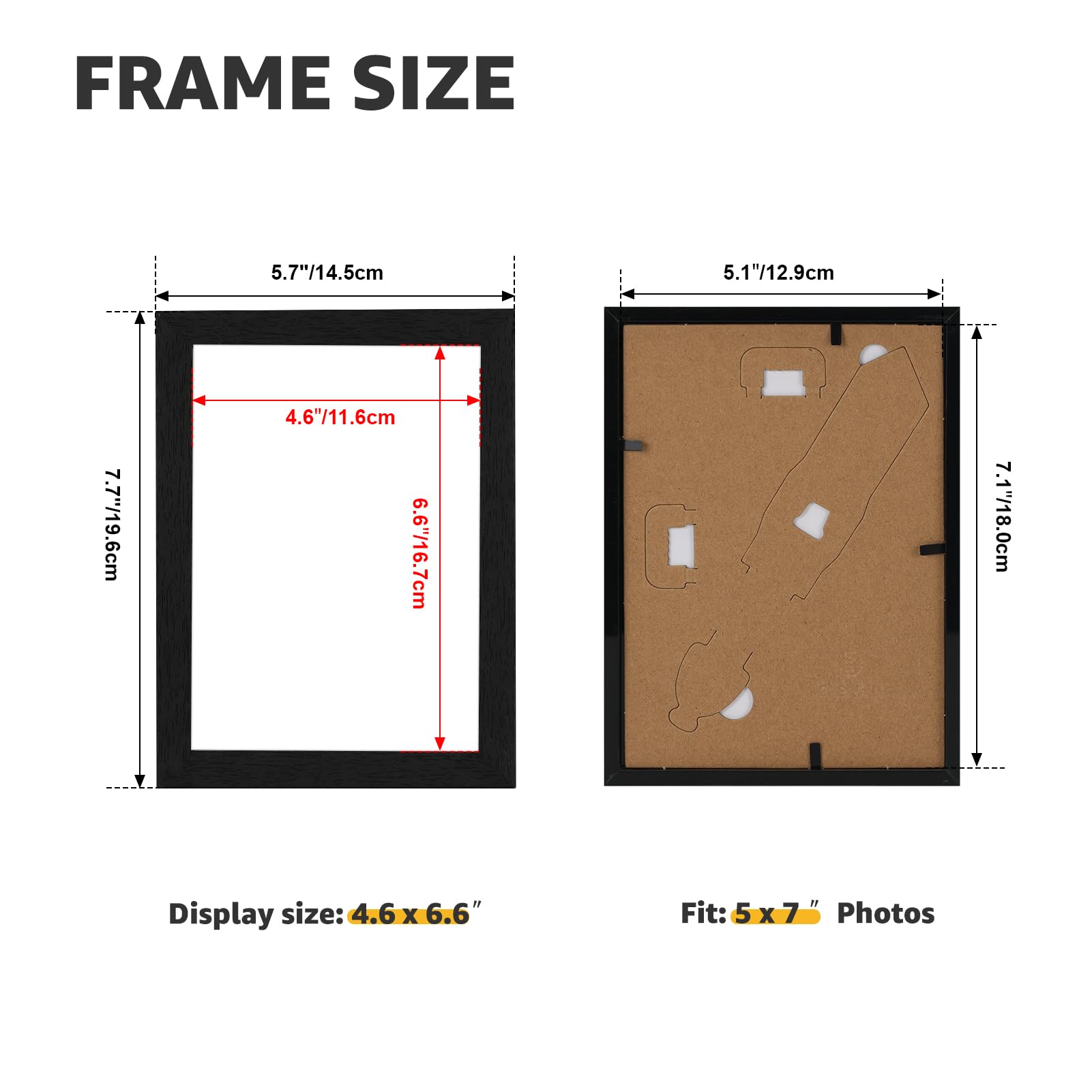 Giftgarden shatter-resistant plexiglass protecting photos in the frame.