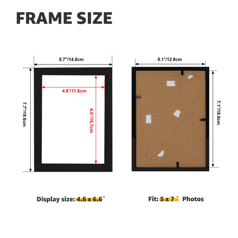 Giftgarden shatter-resistant plexiglass protecting photos in the frame.