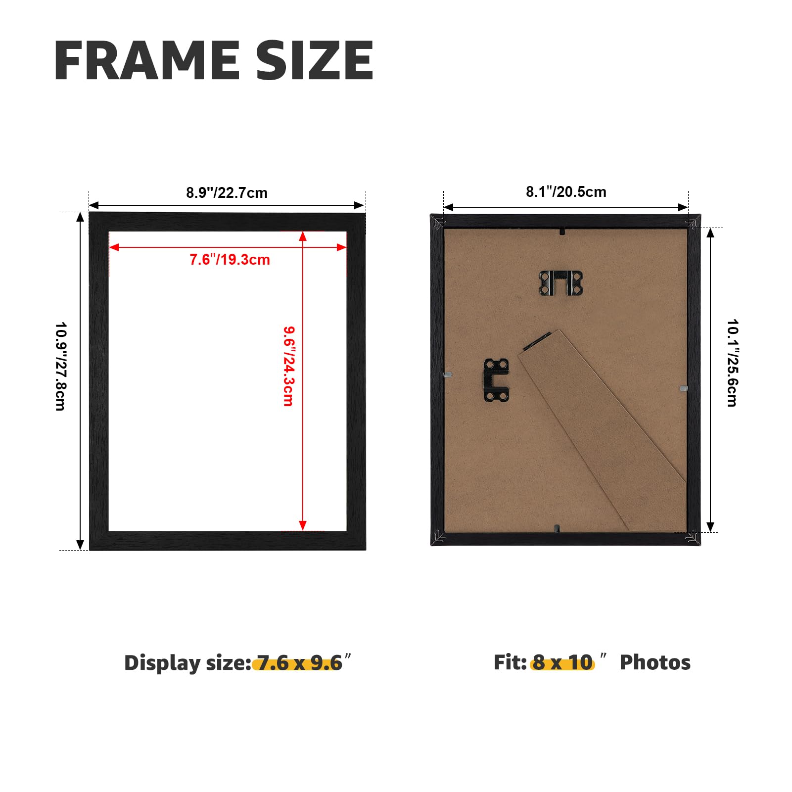 Giftgarden engineered wood frame is lightweight and easy to install.