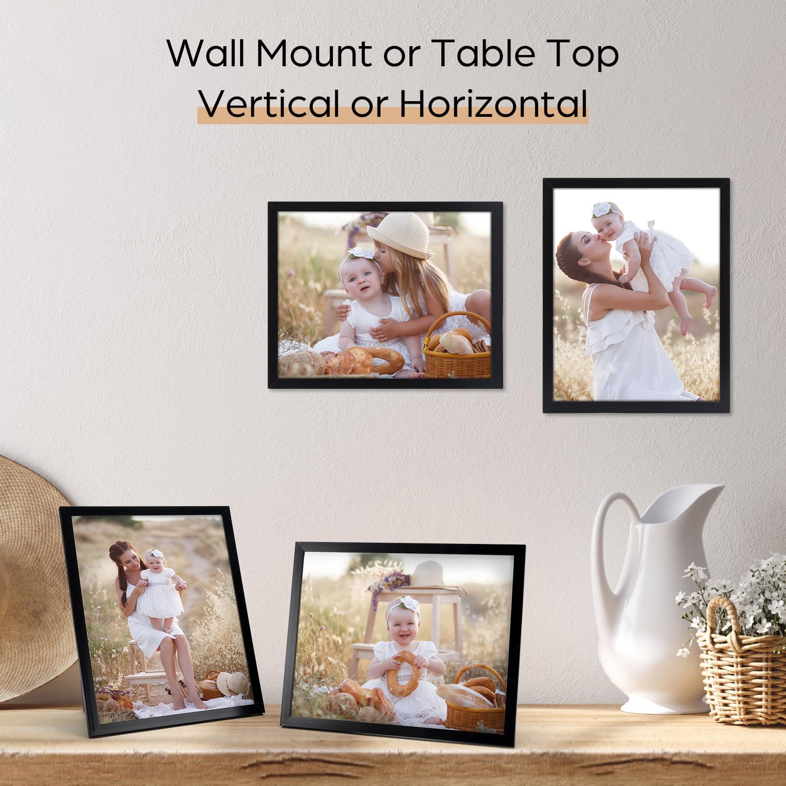 Giftgarden 8x10 table-top display frame ideal for photos and certificates