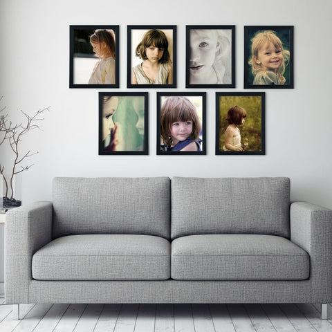 Giftgarden wall decor living room setup showcasing cherished photos.