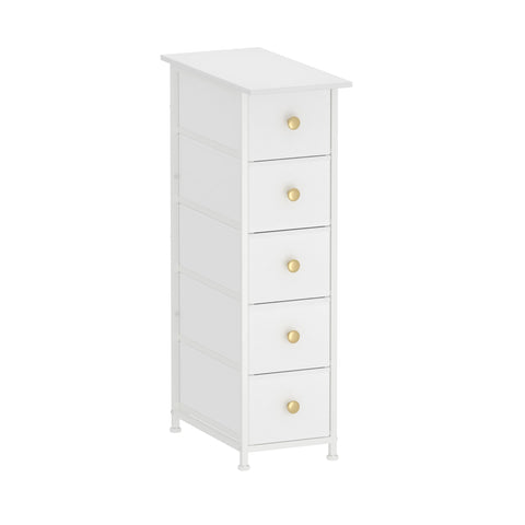 GiftGo Narrow Dresser Cabinet front view showing space-saving design for tight corners