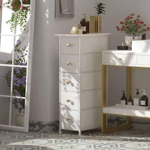 GiftGo Narrow Dresser Cabinet in room setup suitable for bedside or closet corner
