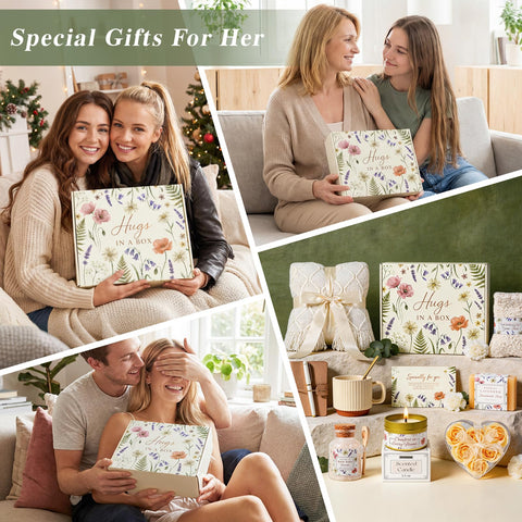Giftinbox Spa set with bath salts, candle, soap, and soap flowers