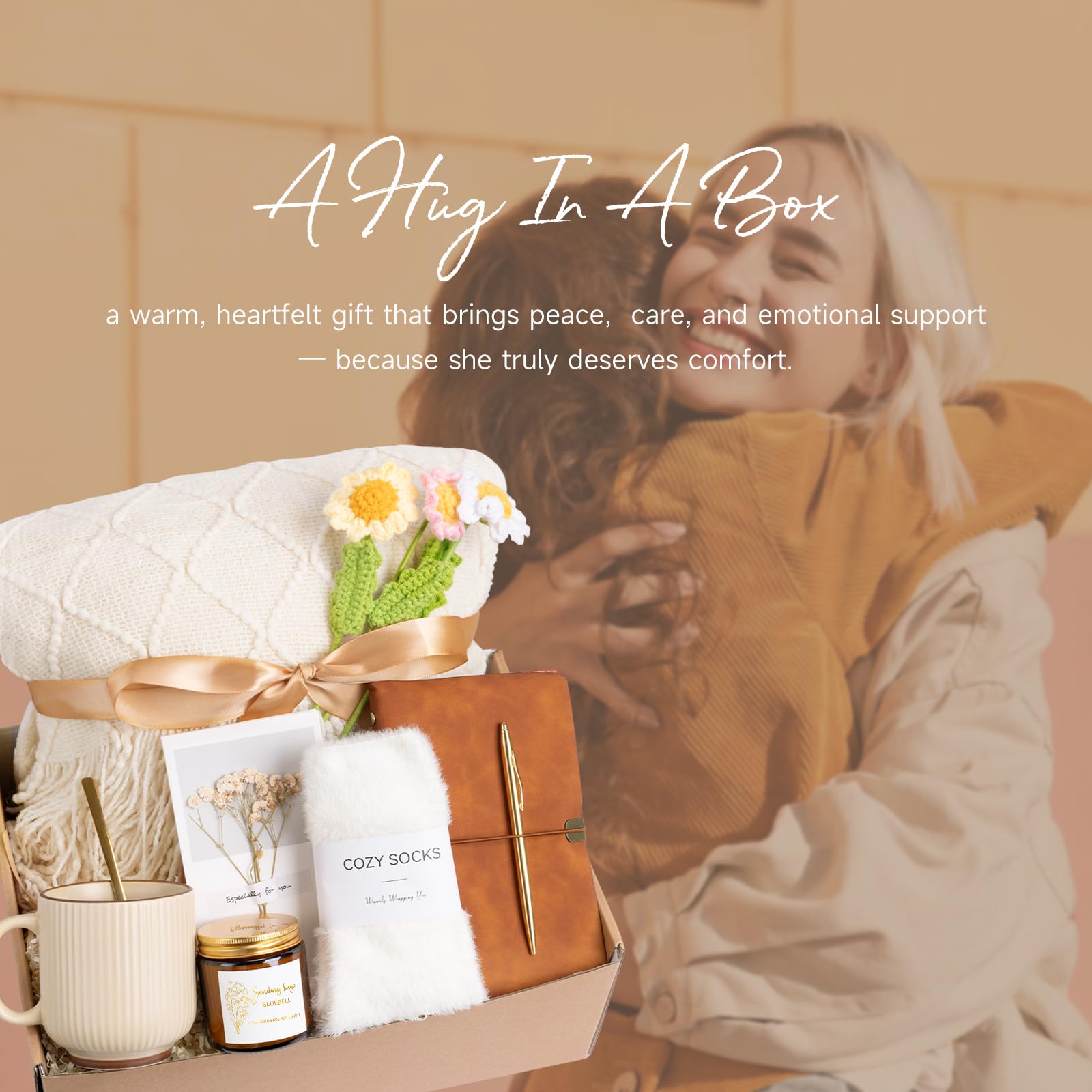 Giftissimo Daisy Box dried flower gift card adds a personal touch.