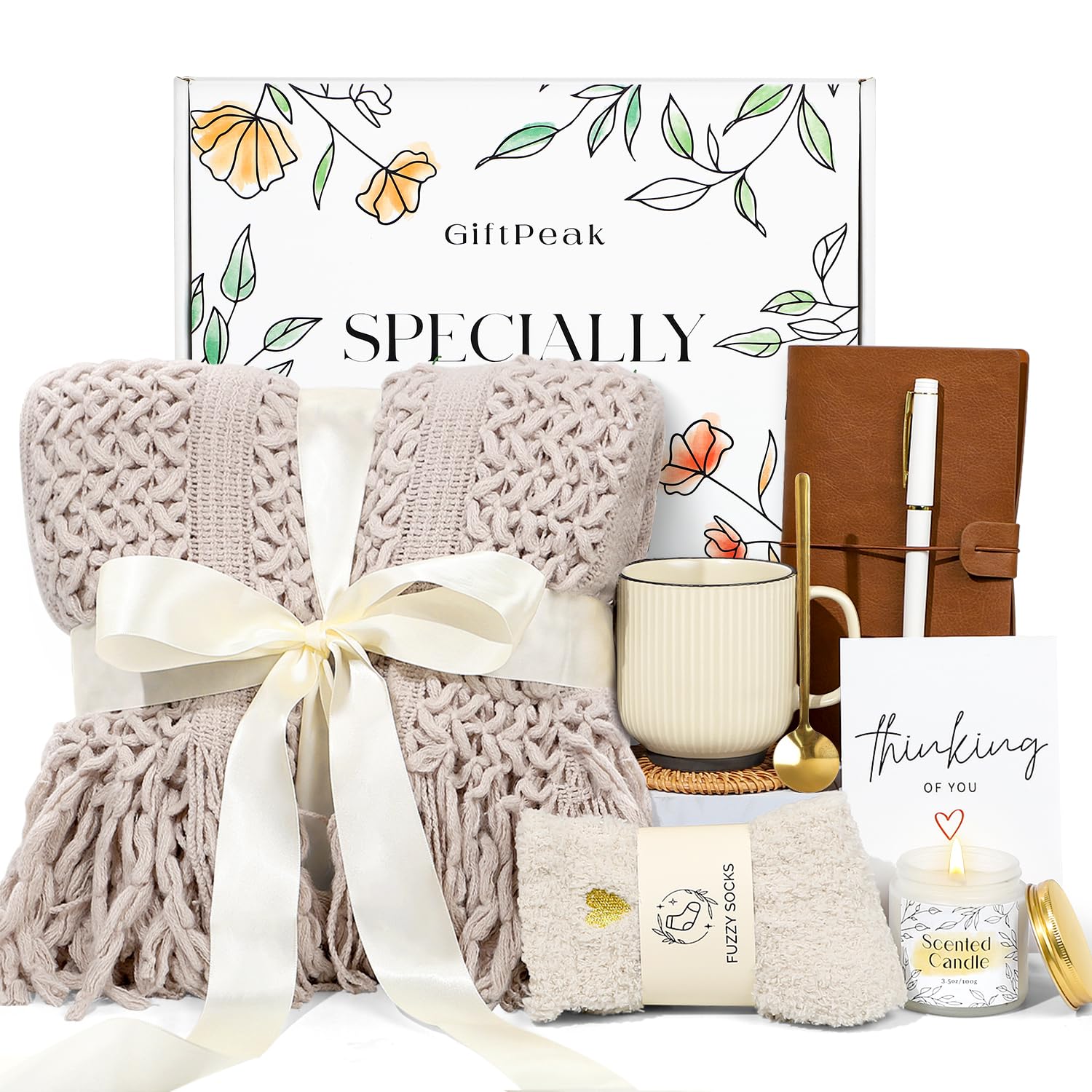 GiftPeak self-care blanket tassel offers cozy warmth for relaxing evenings.