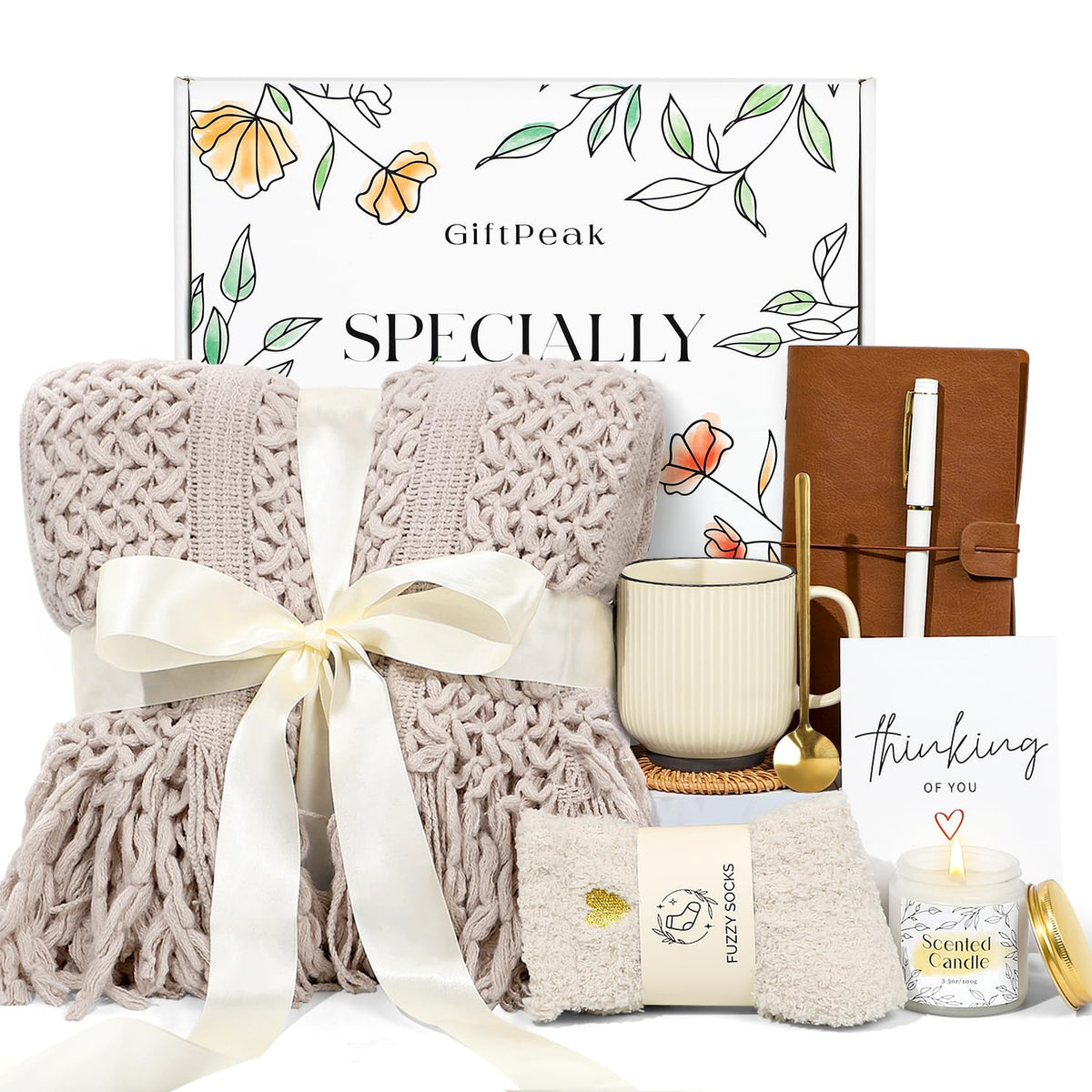 GiftPeak self-care blanket tassel offers cozy warmth for relaxing evenings.