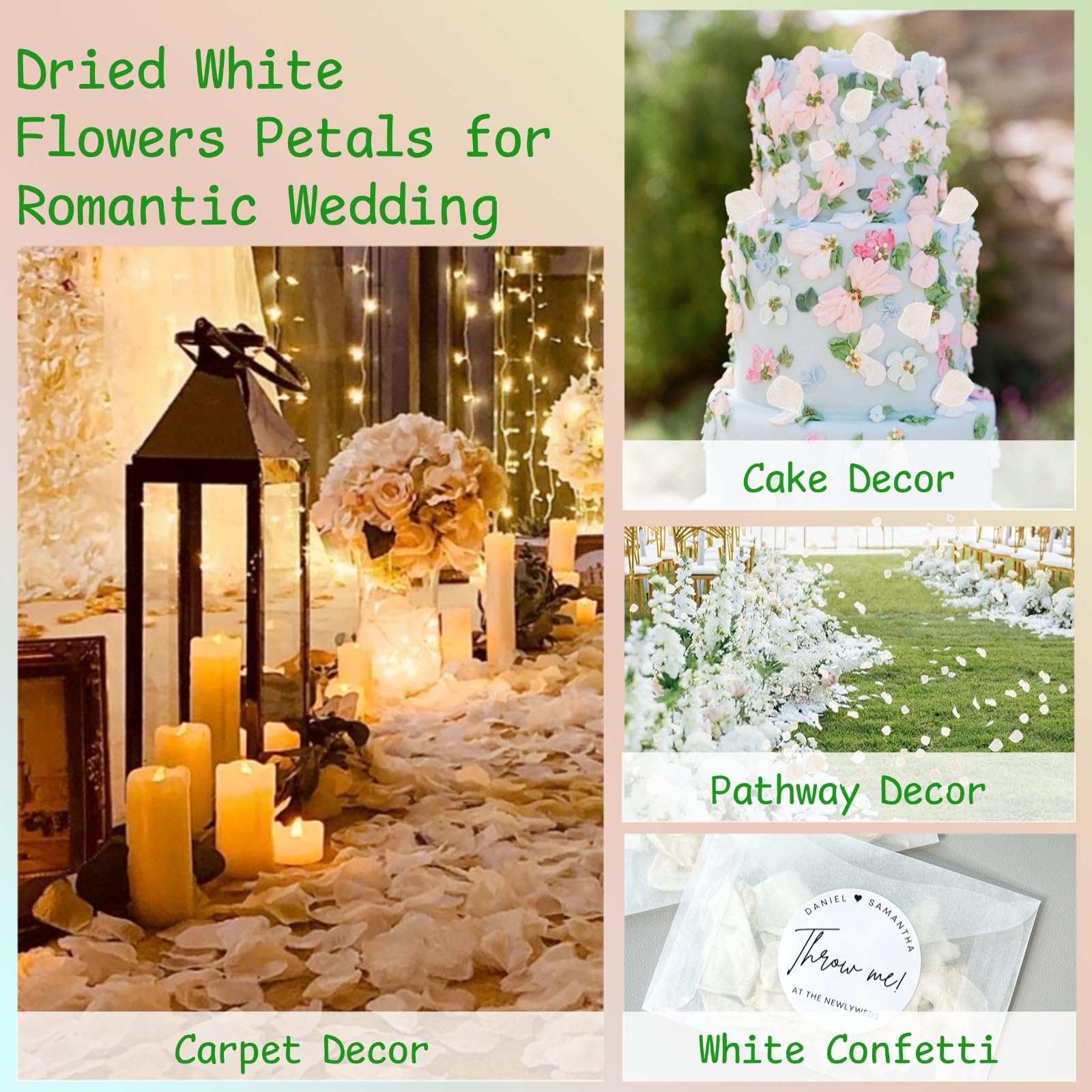 Gifugi ivory petals ideal for shower party decor and photo-ready setups.
