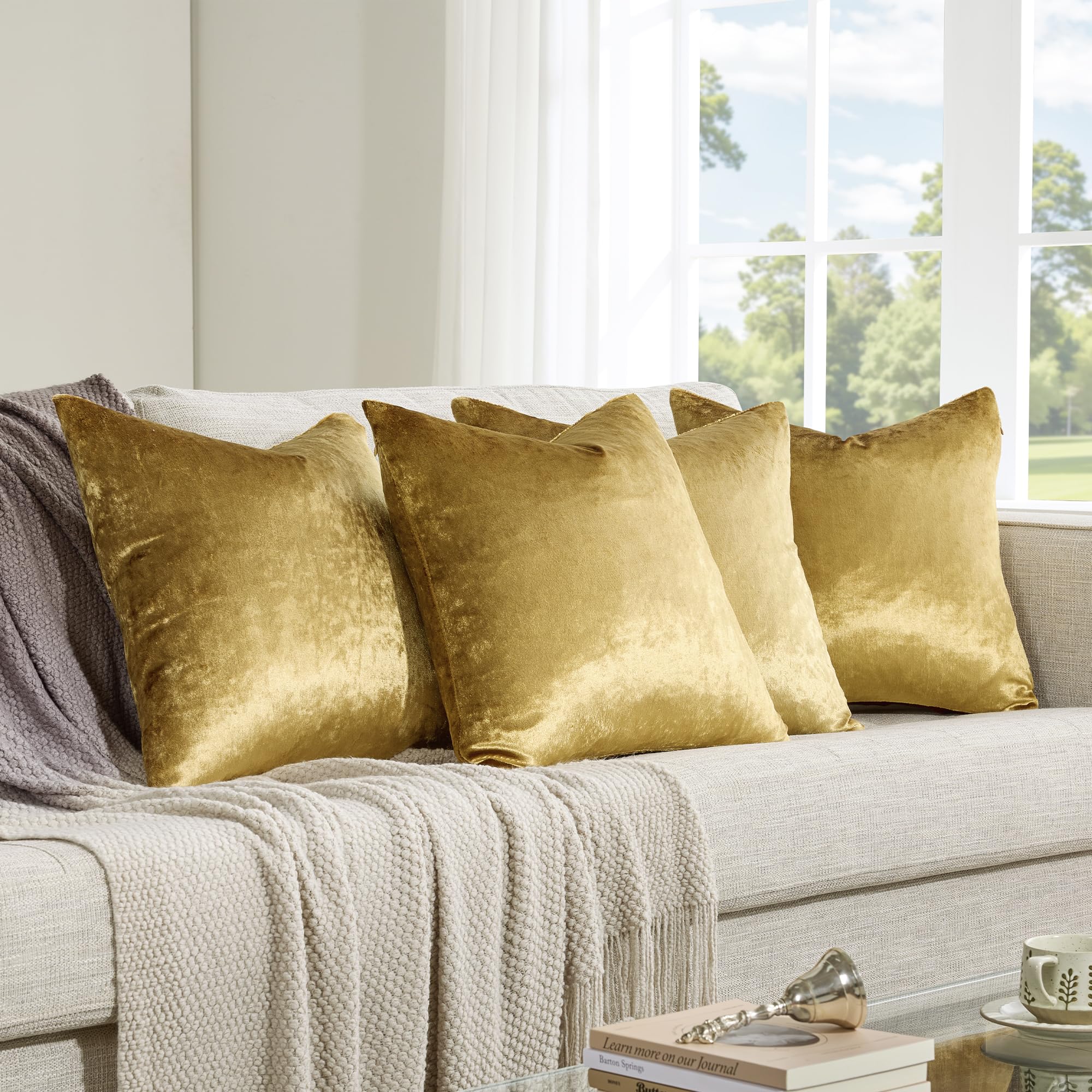 GIGIZAZA durable velvet pillow cover ready for daily use