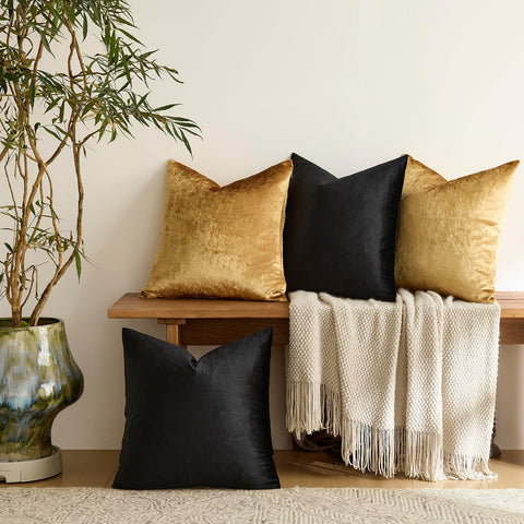 GIGIZAZA 18x18 velvet cover fits standard inserts for easy styling.