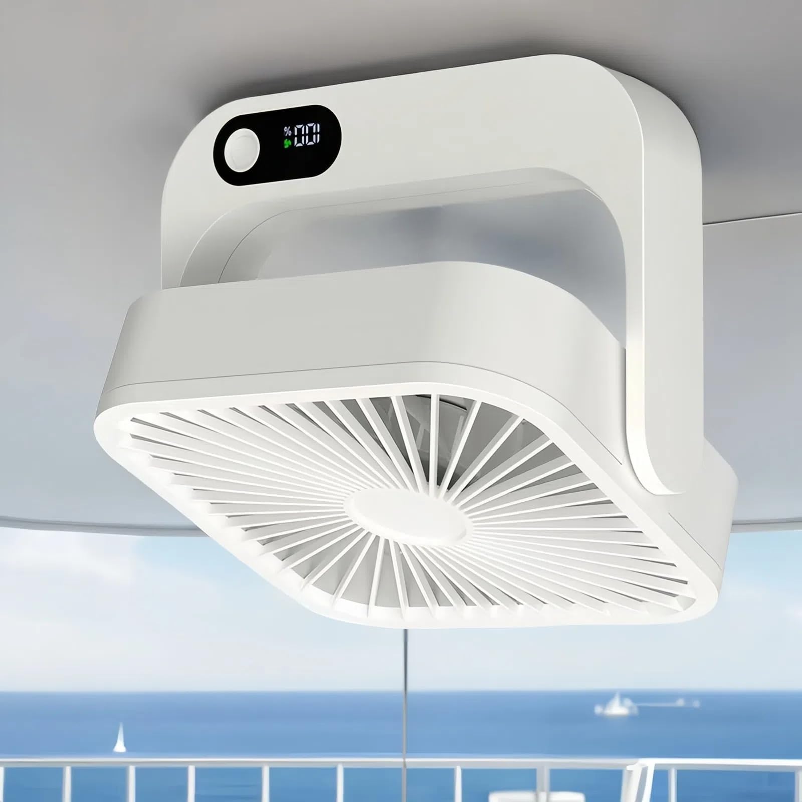GIIKNEW magnetic cruise fan base attachment provides space-saving cooling on metal surfaces