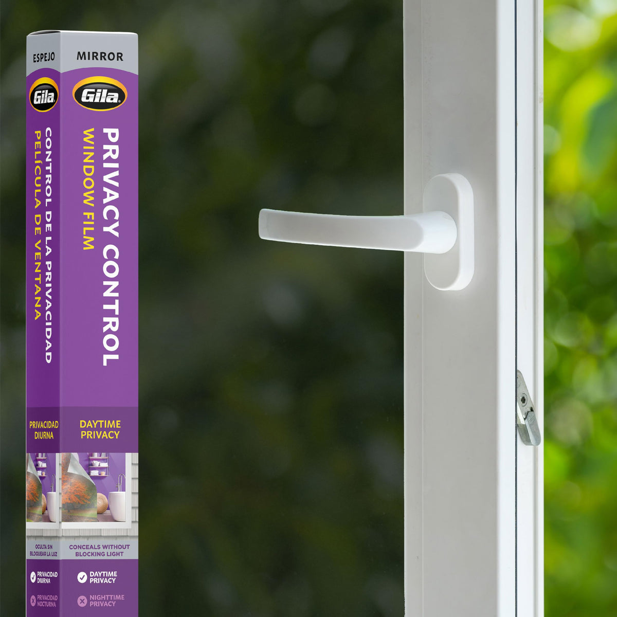 Gila Privacy Mirror Window Film exterior mirrored for daytime privacy