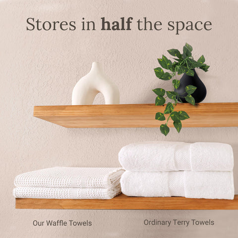 Gilden Tree lightweight bath towels; wrap easily and travel-friendly.