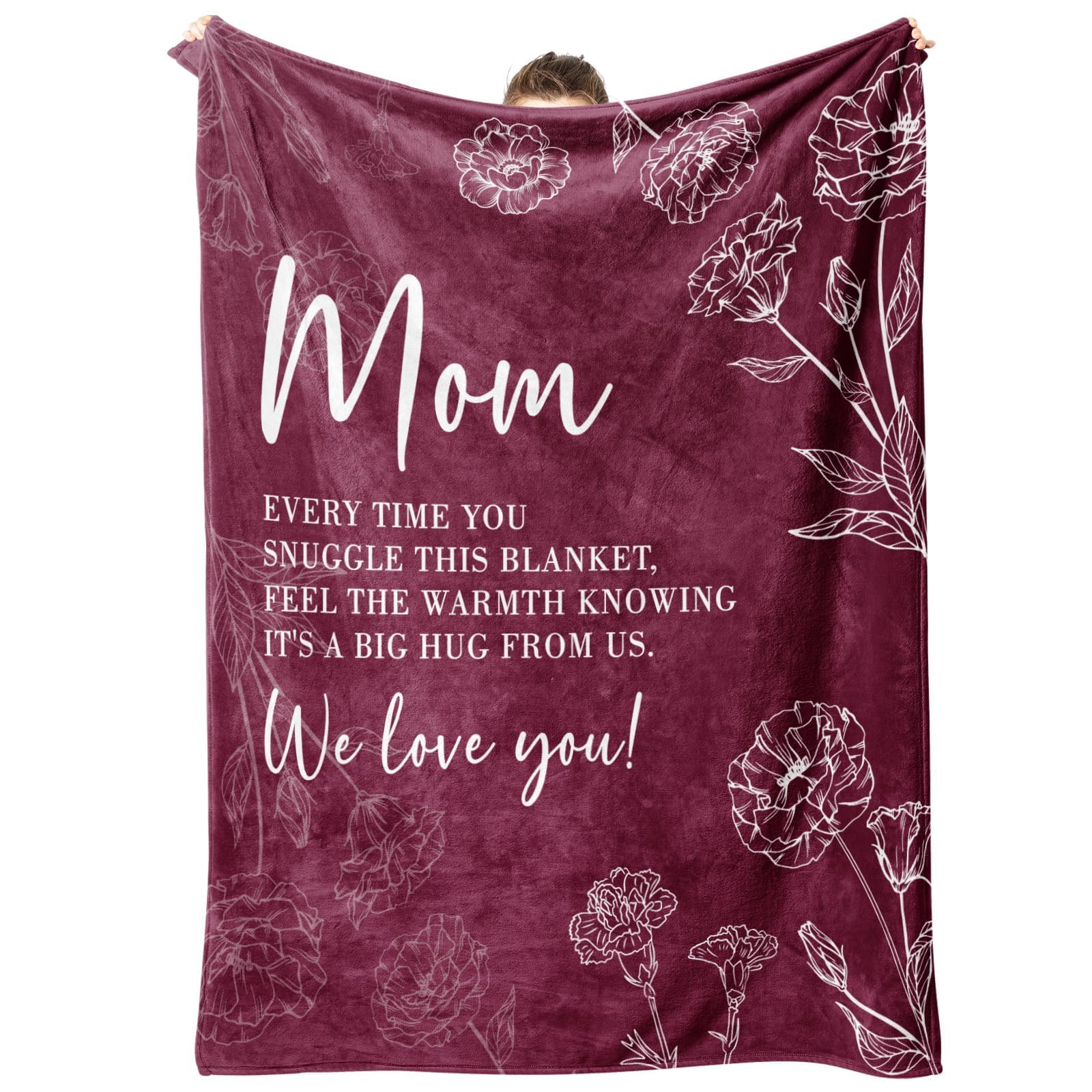 GiltGlimmer mom blanket 60x50 burgundy adds cozy warmth to every sofa moment