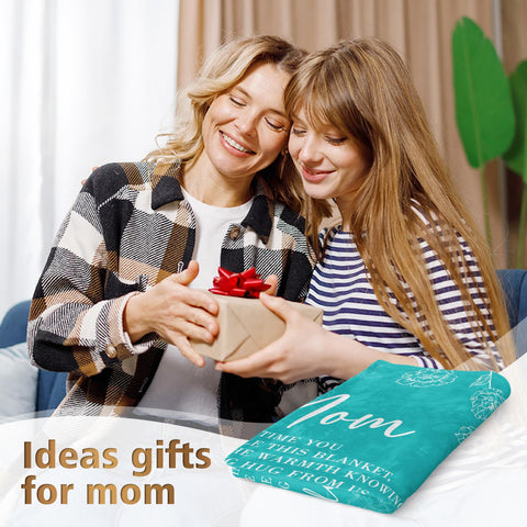 GiltGlimmer 60x50 inch mom blanket on sofa for cozy decor