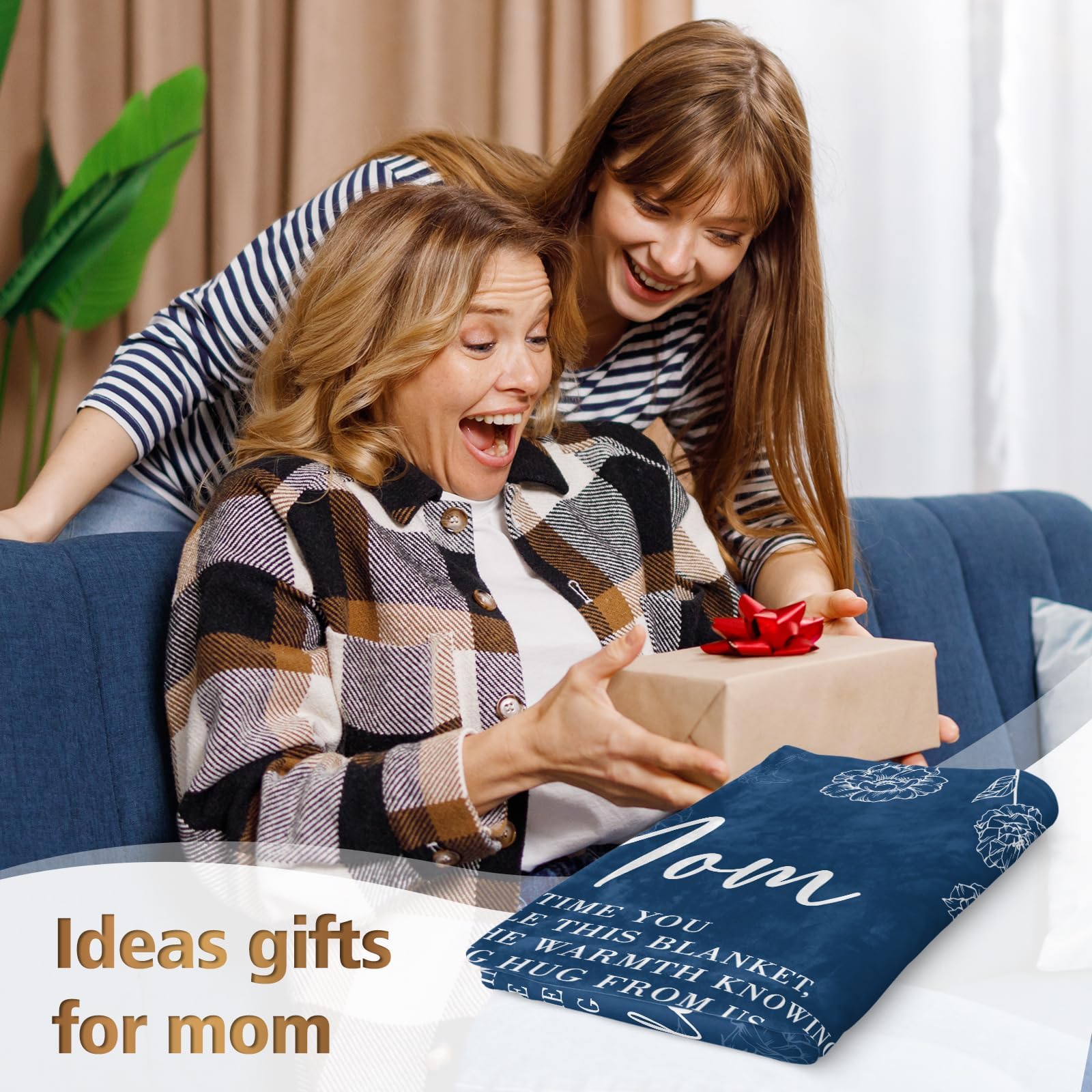 80x60 size provides generous coverage for couch, bed, or lap
