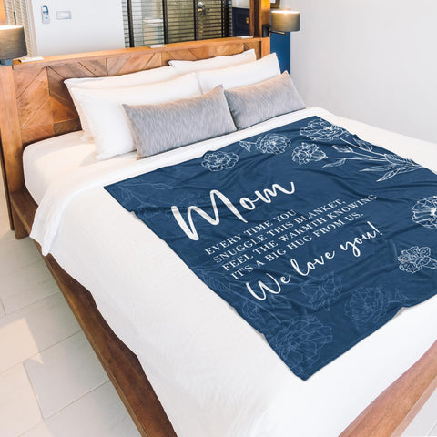 Versatile decor on sofa or bed with calming blue hue