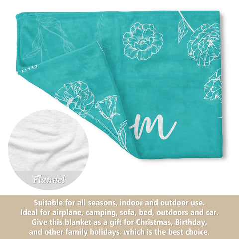 GiltGlimmer mom blanket used in holiday decor on a couch