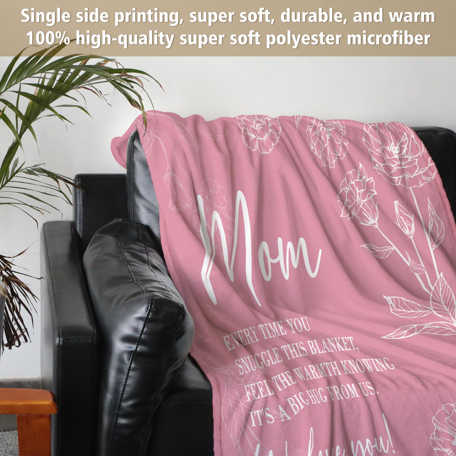 GiltGlimmer mom blanket soft flannel with gentle touch and durability.