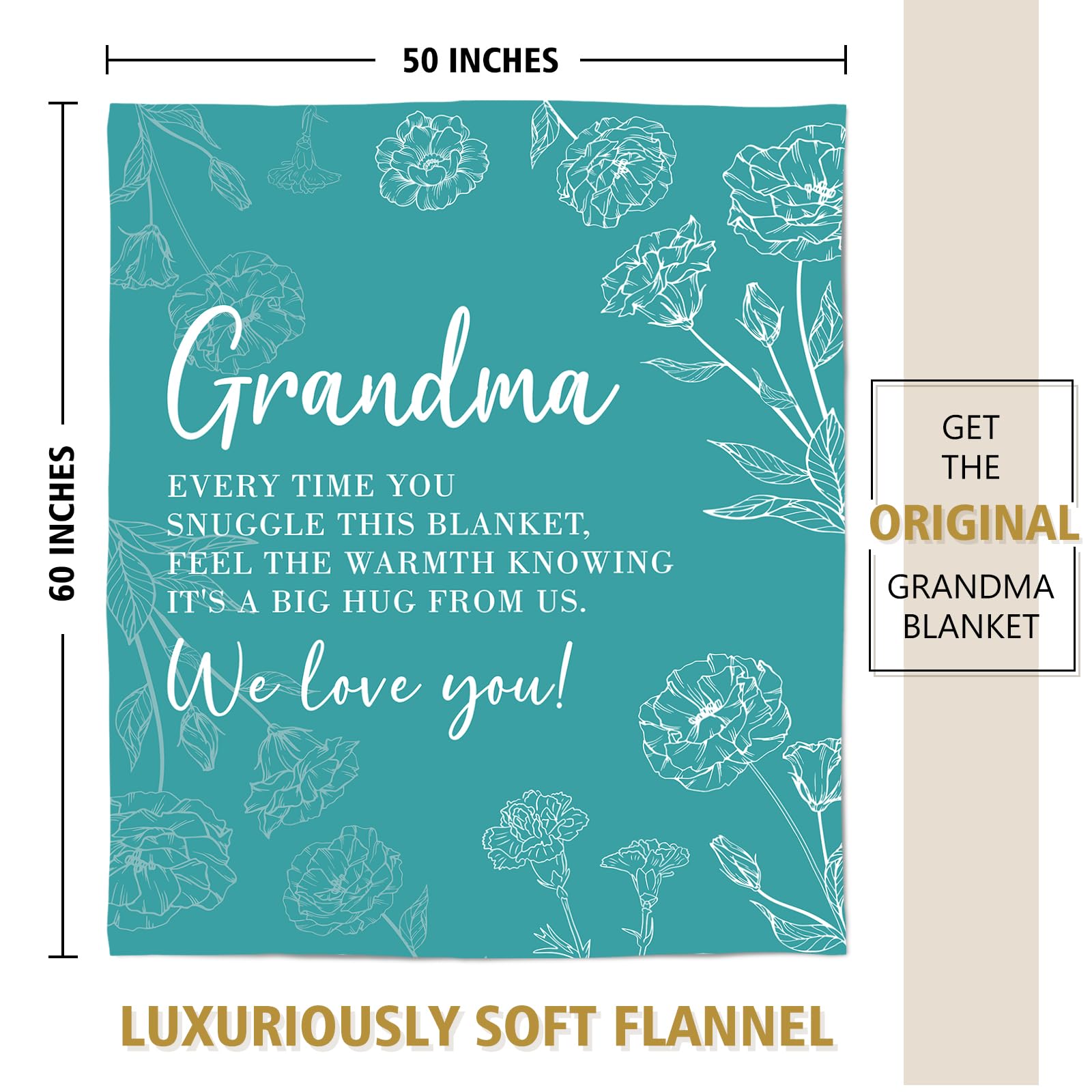 GiltGlimmer teal grandma blanket care-friendly when stored.