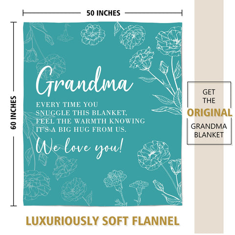 GiltGlimmer teal grandma blanket care-friendly when stored.