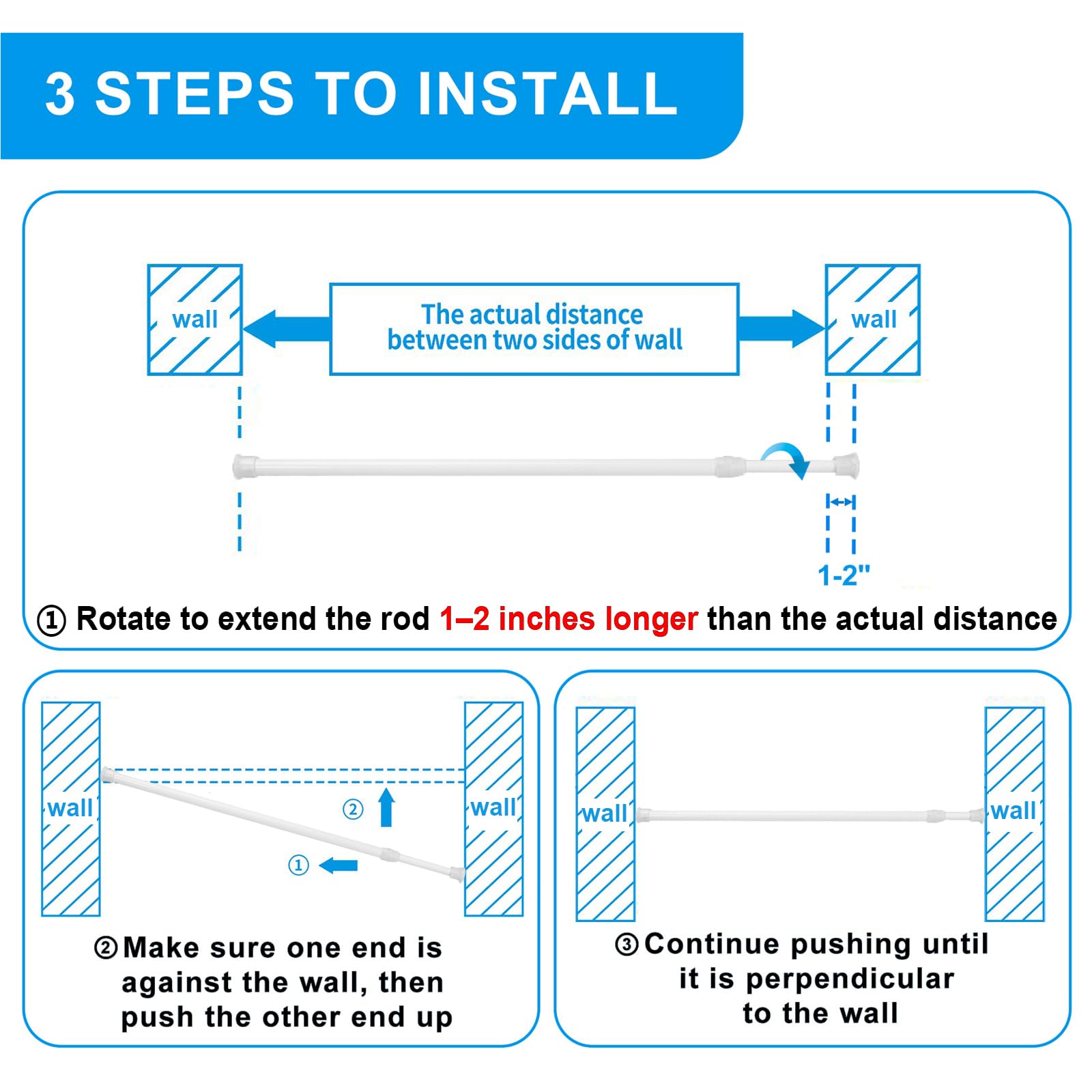Ginbel Direct bathroom shower use, resistant to moisture.