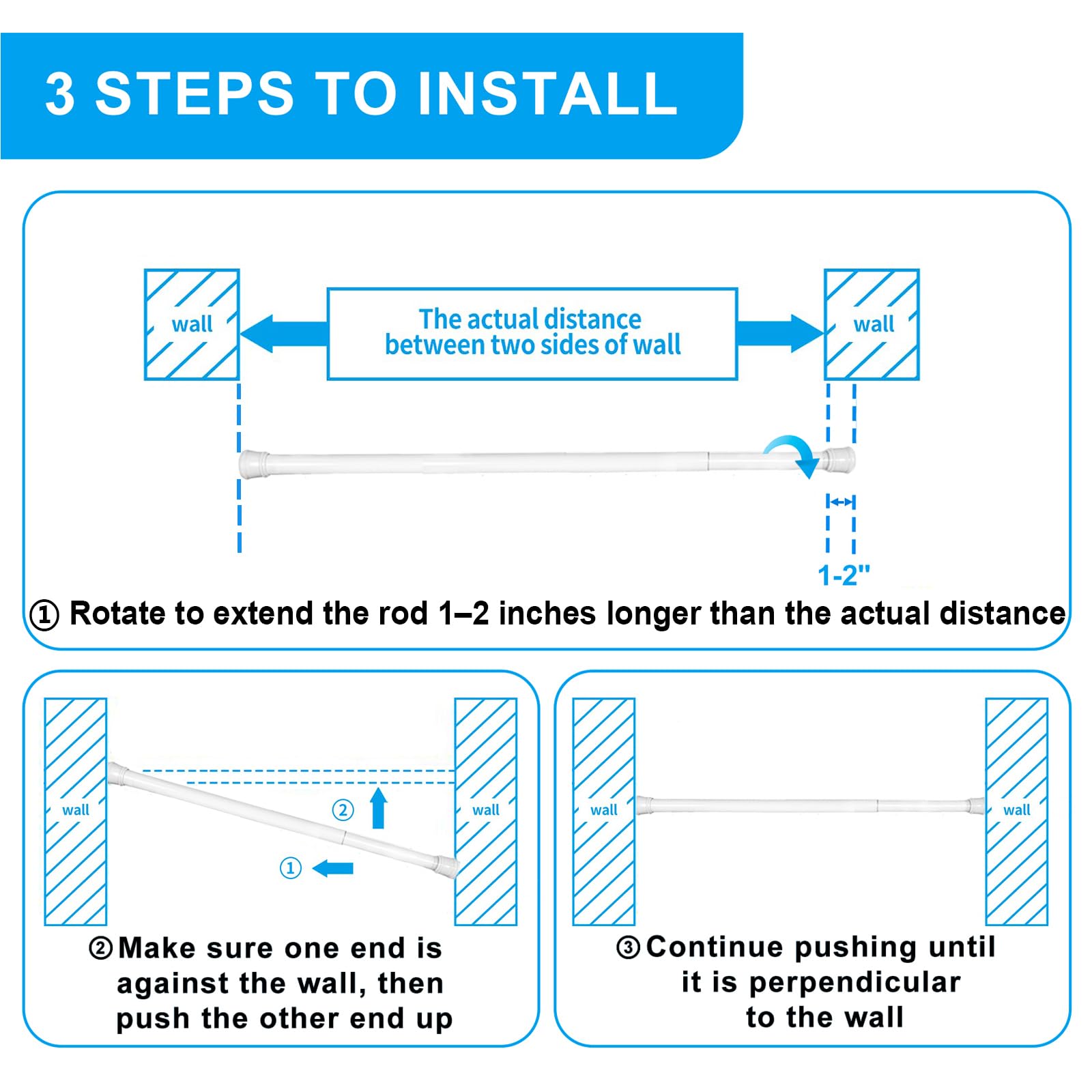 Ginbel Direct tension rod in closet setup for extra hanging space