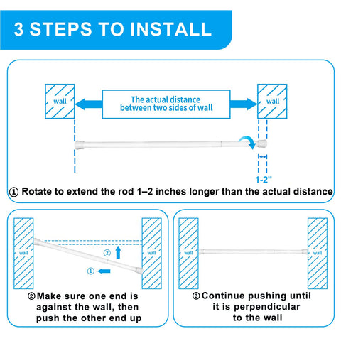 Ginbel Direct tension rod in closet setup for extra hanging space